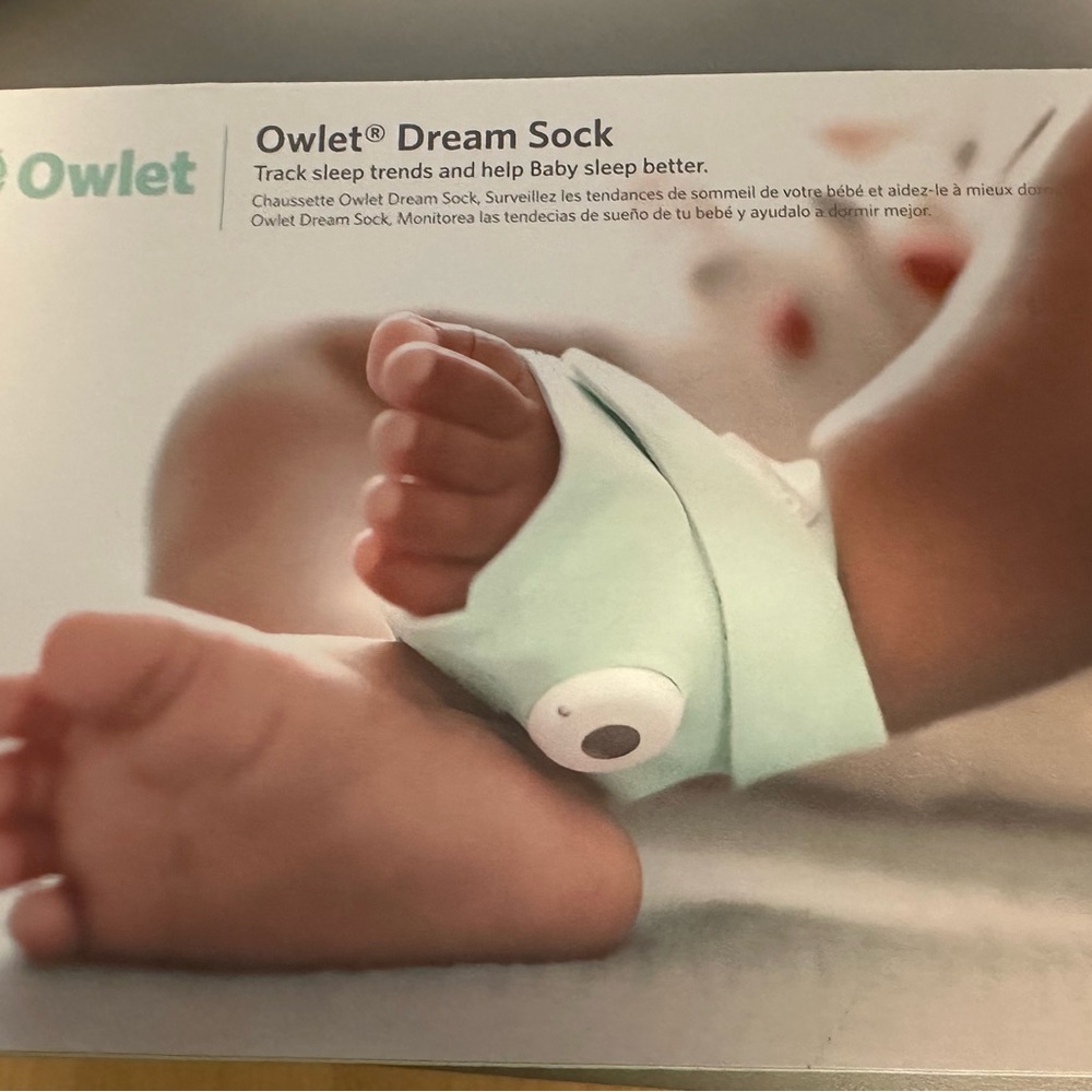 Owlet Baby Sleep Sock - Soft Mint
